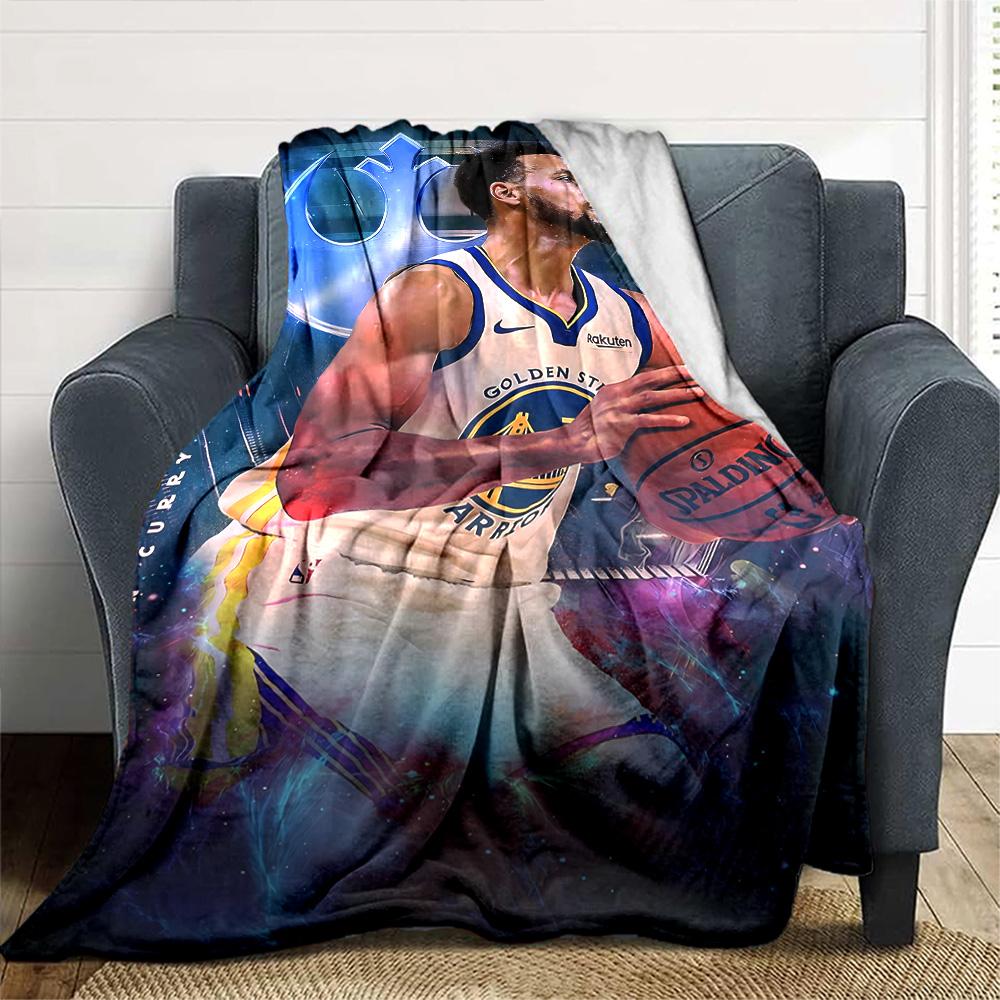 Golden State Warriors Blanket Comfortable Suitable for Chair Bedding Picnics Four Seasons Multipurpose Modern Style