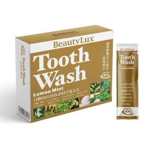 

BeautyLux Tooth Wash Medicated Mouthwash, 8ml x 30 Bottles, Lemon Mint, 7 Benefits: Prevents bad breath, whitens teeth, prevents periodontitis (pyorrh