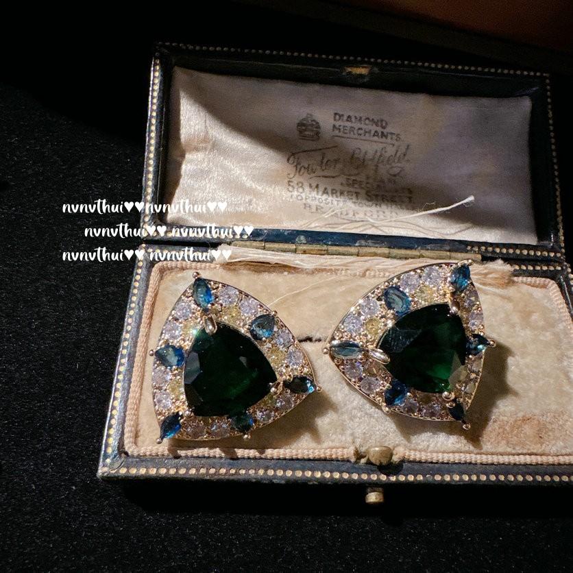 Pirate Macaron Emerald Earrings Music Note Dew, Plated With 18K Gold, Piano Keys Sugar Cube Water Drop Zircon Necklace