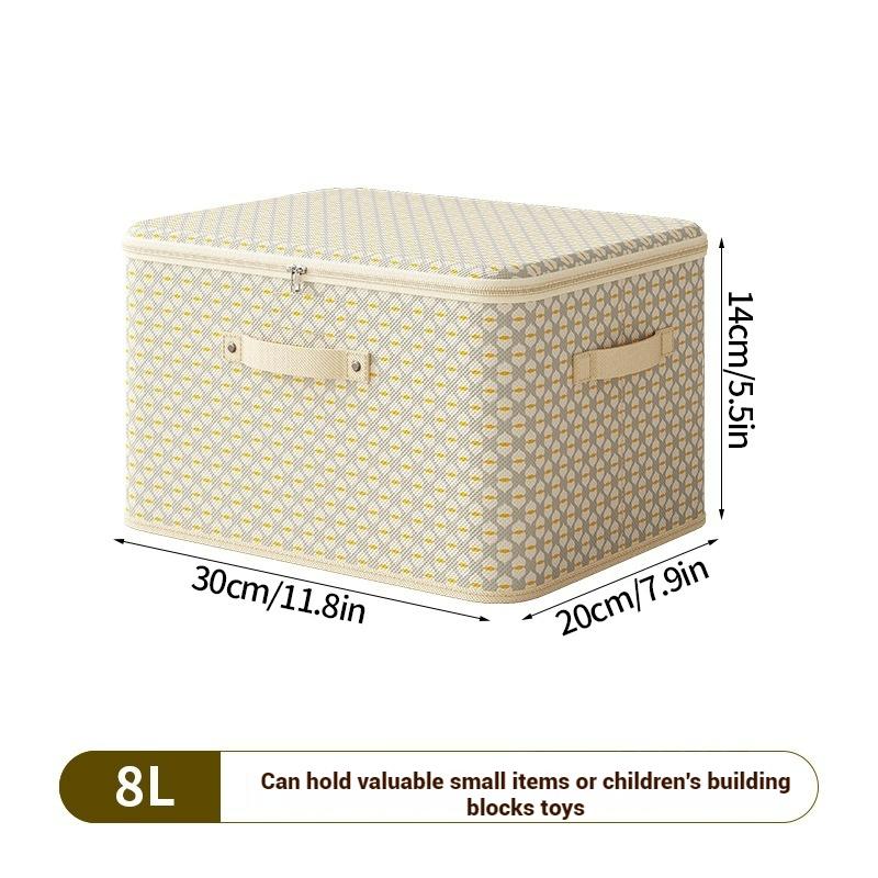 Large Clothing Storage Bag Zipper Portable Wardrobe Organizer for Clothes Quilt Blanket Storage Bags Home Dustproof Storage Box