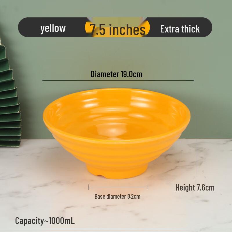 LYGIL Extra Thick Melamine Noodle & Soup Bowl