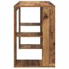 Desk with Shelf Rustic Wood Look 130 x 50.5 x 75 cm Engineered Wood