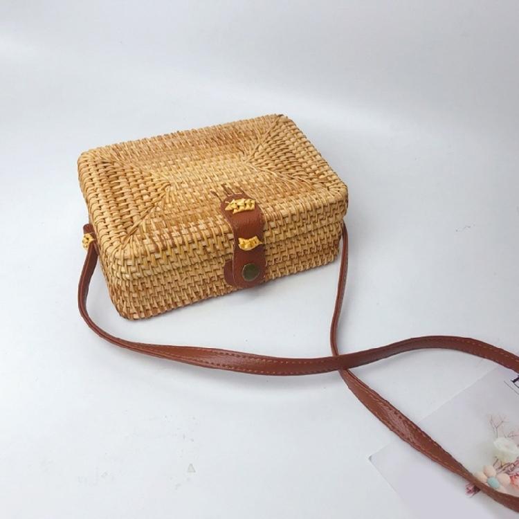 Handwoven Shoulder Bag Crossbody Bags Rattan Bag for Women Girl Vintage Handbag