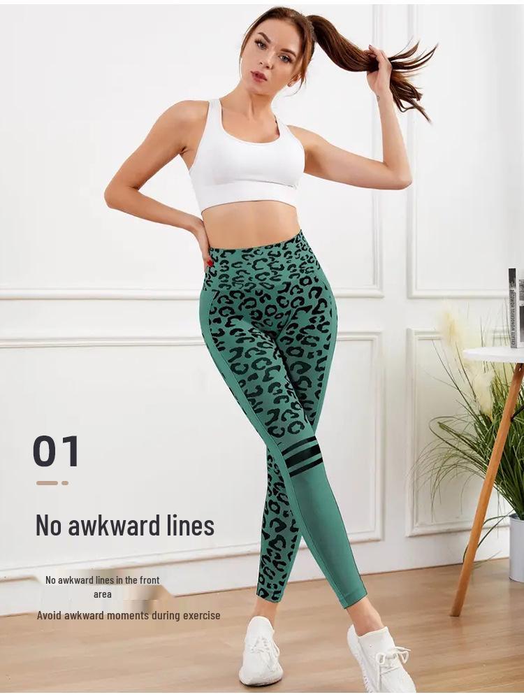 European & American High Waist Seamless Knit Yoga Pants – Hip Lift & Tummy Control Sportswear for Running & Training