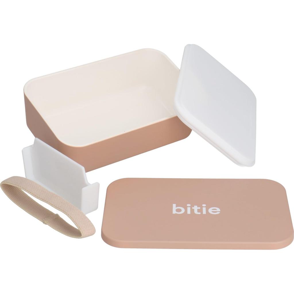 Yamanaka Lacquer Bento Single 600ml Microwave and Dishwasher for Men and Simple Made In Box, Tier, Capacity, Safe, Women, "bitie" Design, Beige,