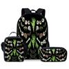 Trendy Popular Novelty Bone Hand Eye Print 3D Print 3pcs/Set Student School Bags Laptop Daypack Backpack Lunch Bag Pencil Case