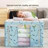 Foldable Oxford Cloth Storage Box with Steel Frame - Large Capacity for Clothes and Quilts