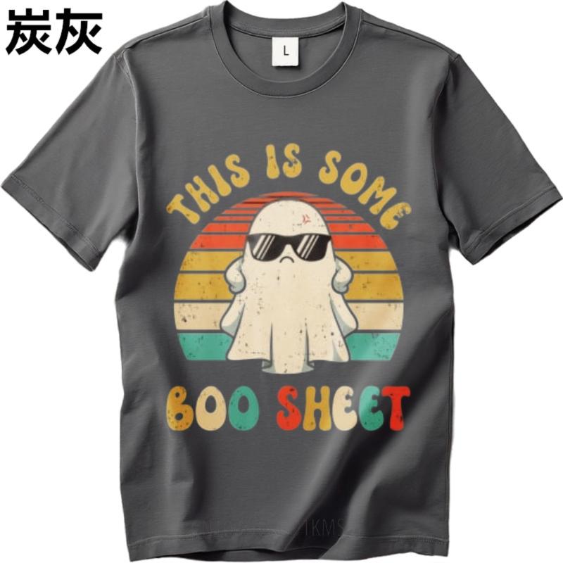 Summer Top Relaxed Fit For Man Fashionable T Shirt Black This Is Some Boo Sheet Ghost With Sunglasses Classic Men Top Tees