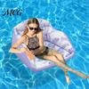 Pool Lounge Chair Inflatable for Adults, Water Sofa Float with Cup Comfortable Holder, Folding Blow-Up Floating Seat, Summer Beach Swimming