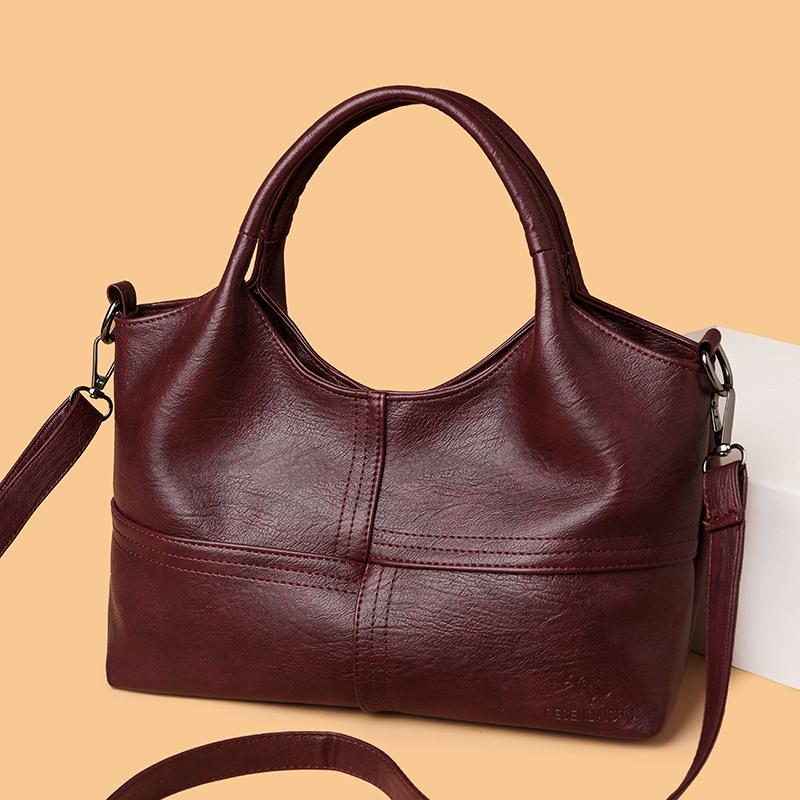Fashion Vintage Leather Handbag with Top Handle Shoulder Bag Womens Vintage Crossbody Bag Work Shopping and Meeting Friends Ladies' Holiday Gifts