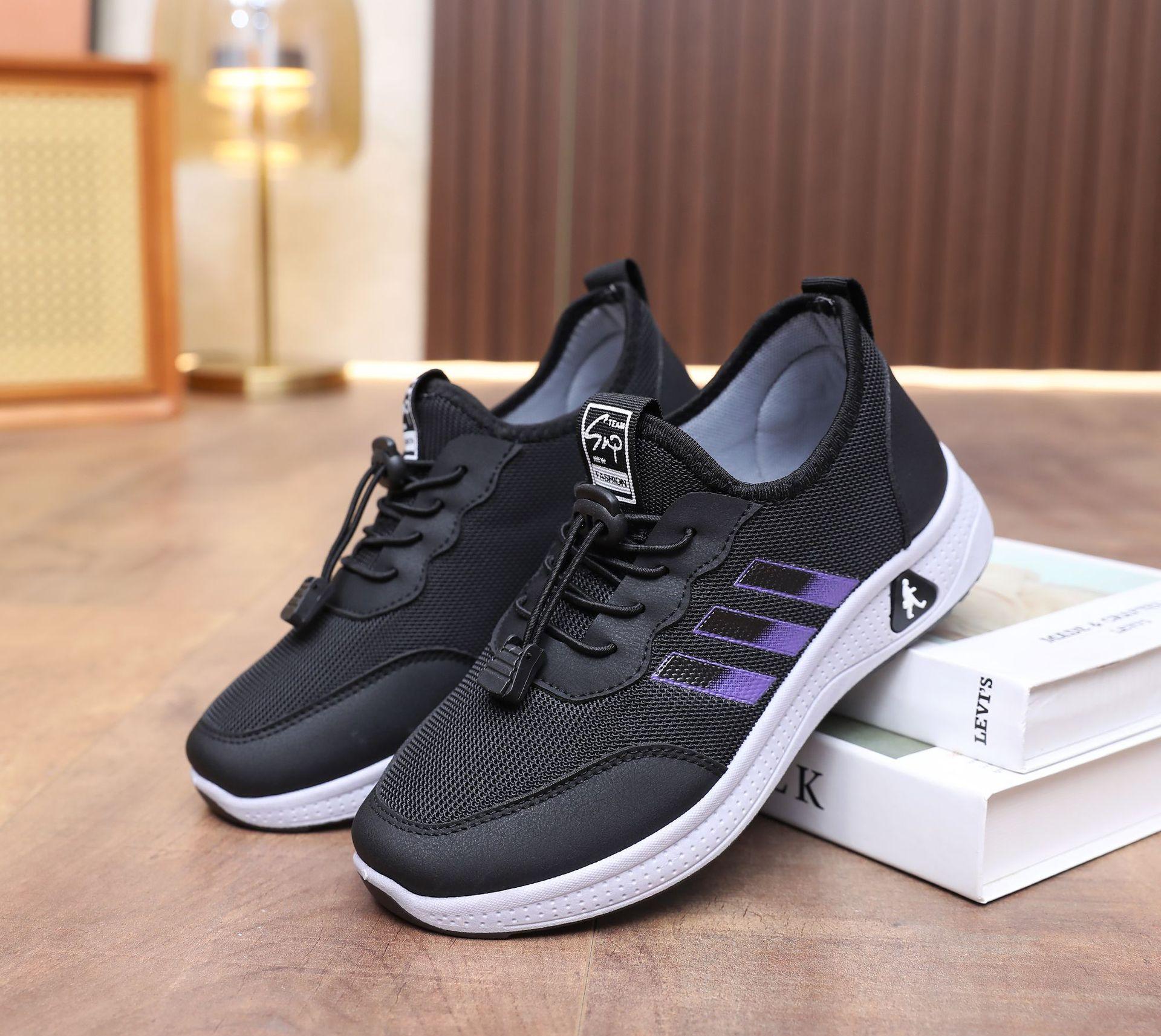 

2024 spring new shoes women s middle school the elderly walking shoes old Beijing women s single shoes one pedal casual mother shoes 36 чёрный