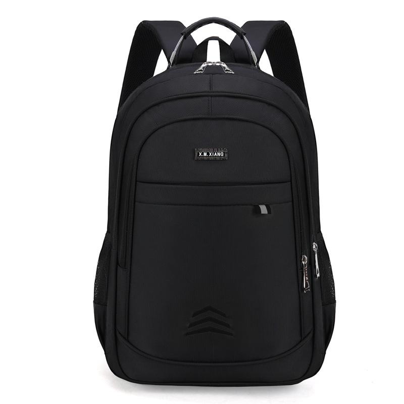 School bag male junior high school high school student campus senior feeling backpack simple solid color simple commuter men's backpack