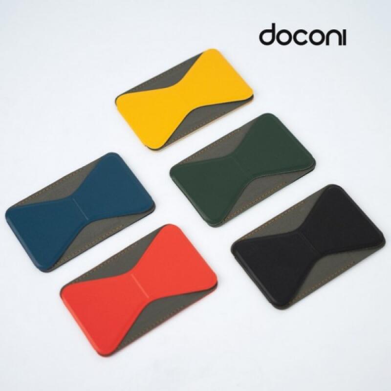 

Attachable Card Wallet Holder Handgrip Smartphone Holder Yellow