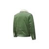 Puma Reversible Fleece And Corduroy Jacket With Embroidered Logo Men Outerwear Green 534751-67
