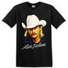 Alan Jackson Country Singer Cowboy Hat Portrait T Shirt Music Fan Tee Gift Art