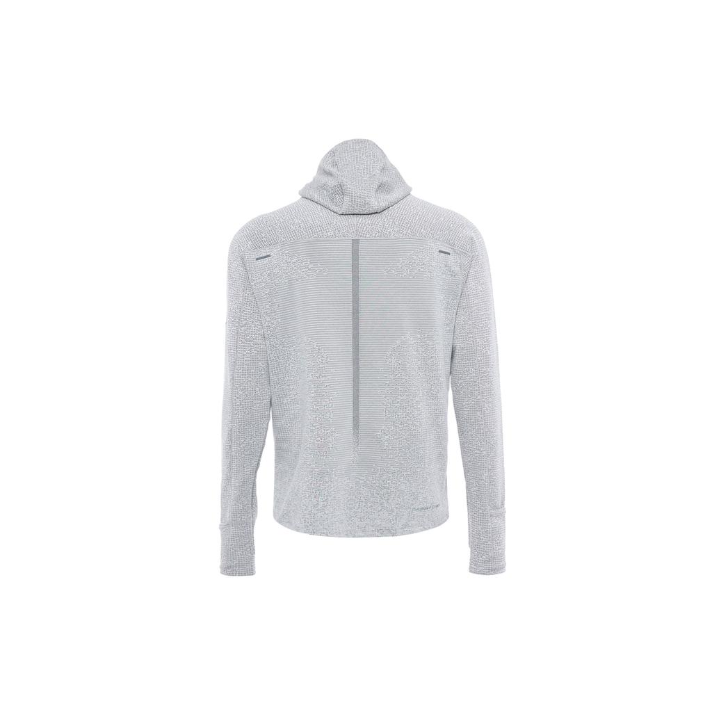 Nike Therma-Fit Adv Division Logo Print Solid Hooded Long Sleeve T-Shirt Men Tops Dark-Smoke-Grey DD6111-010