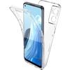 Protective Case - E.F.CONNECTION - for OPPOFind X5 Lite - Silicone + PC - Transparent - 360° Full