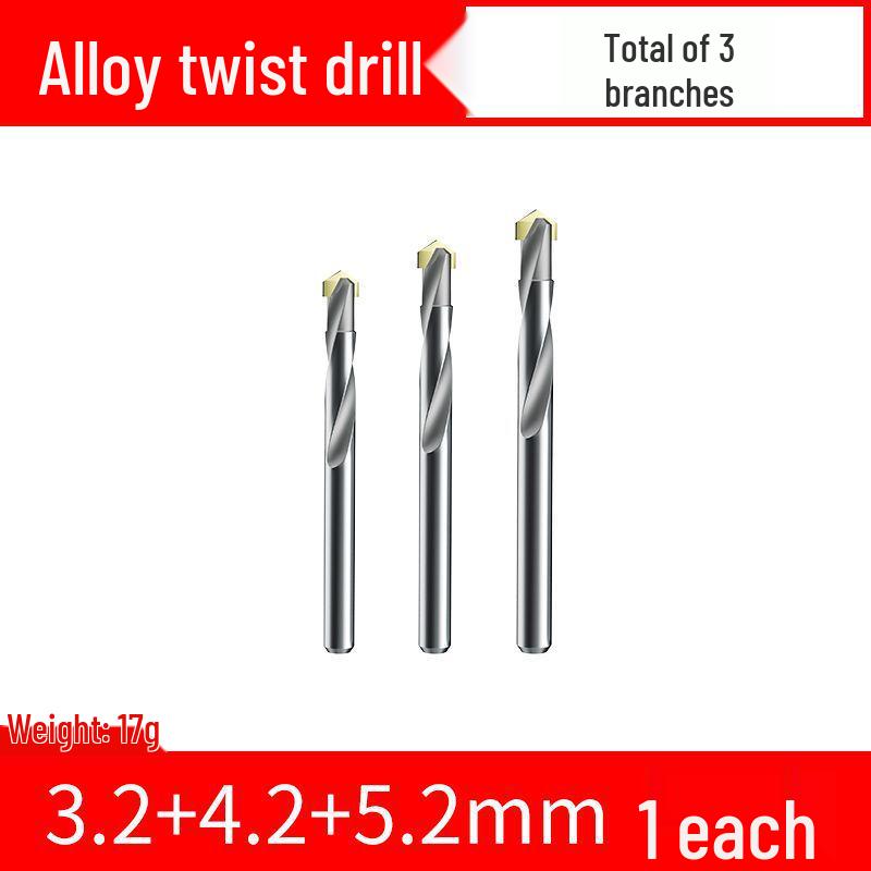 Premium Tungsten Steel Alloy Drill Bit - Super Hard, Stainless Steel Twist for Drilling