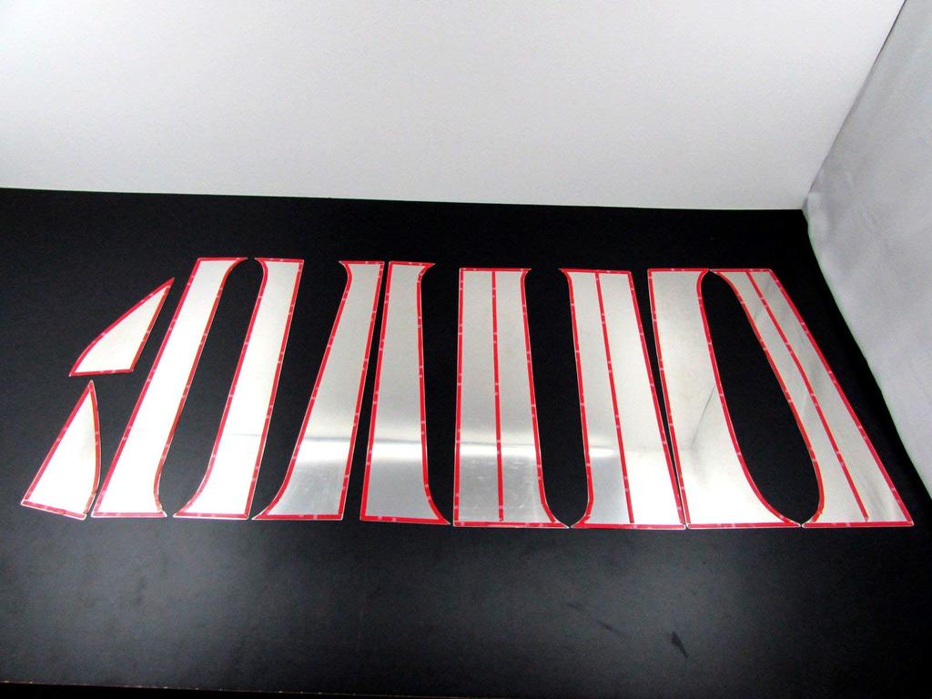 BRIGHTZ Stainless Steel Pillar Panels for the Hijet Cargo Hybrid S320V No Visor Set 320 Hijet Cargo Hijet Cargo Hybrid Ultra-Mirror (S320V Modified),