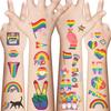 New Cartoon Rainbow Series Tattoo Stickers Can Waterproof Party Gift Funny Face Stickers