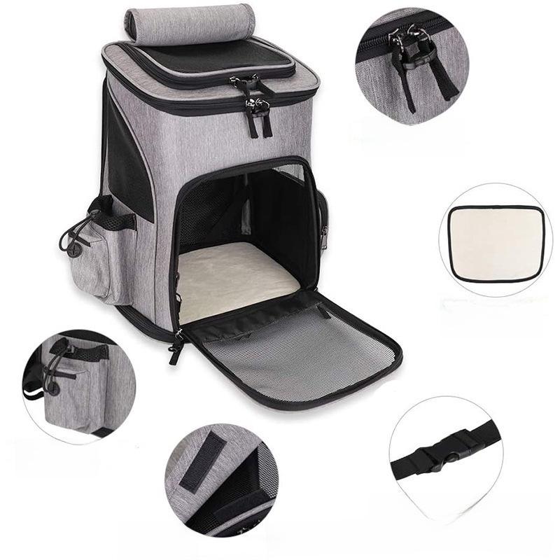 Large-Capacity Foldable Pet Backpack Breathable for Cats and Dogs, Suitable for Outdoor Use