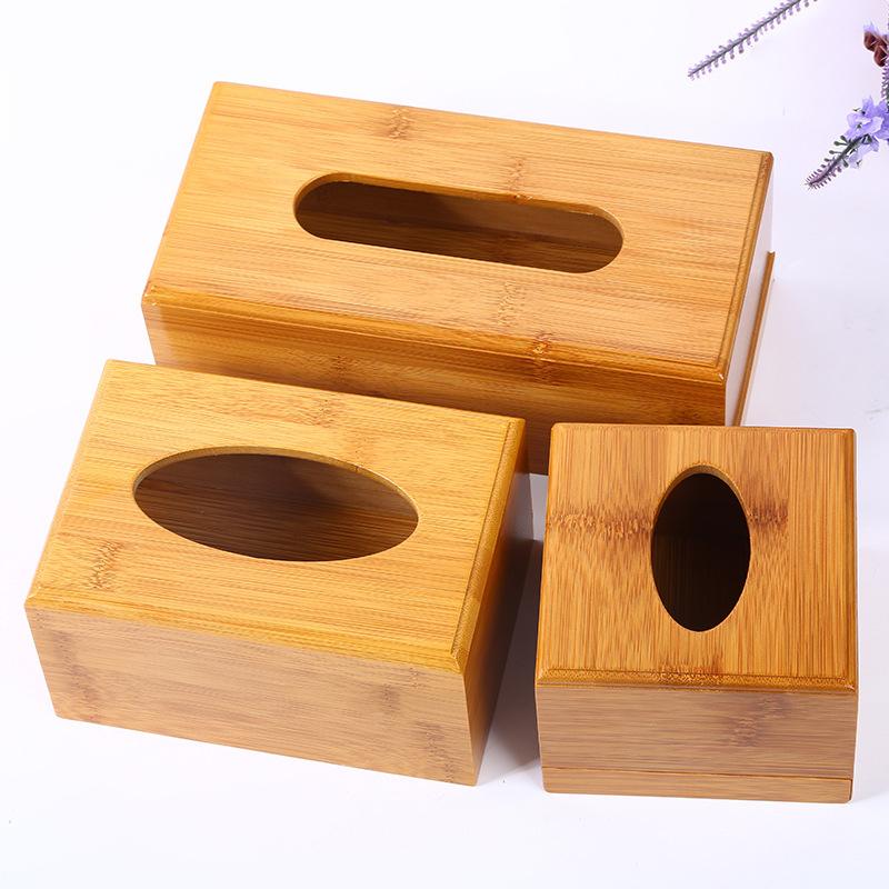 Wooden Tissue Box Modern Minimalist Design Tissue Box Holder Wood Tissue Case For Hotel Restaurant Hotel Office Easy-Refill
