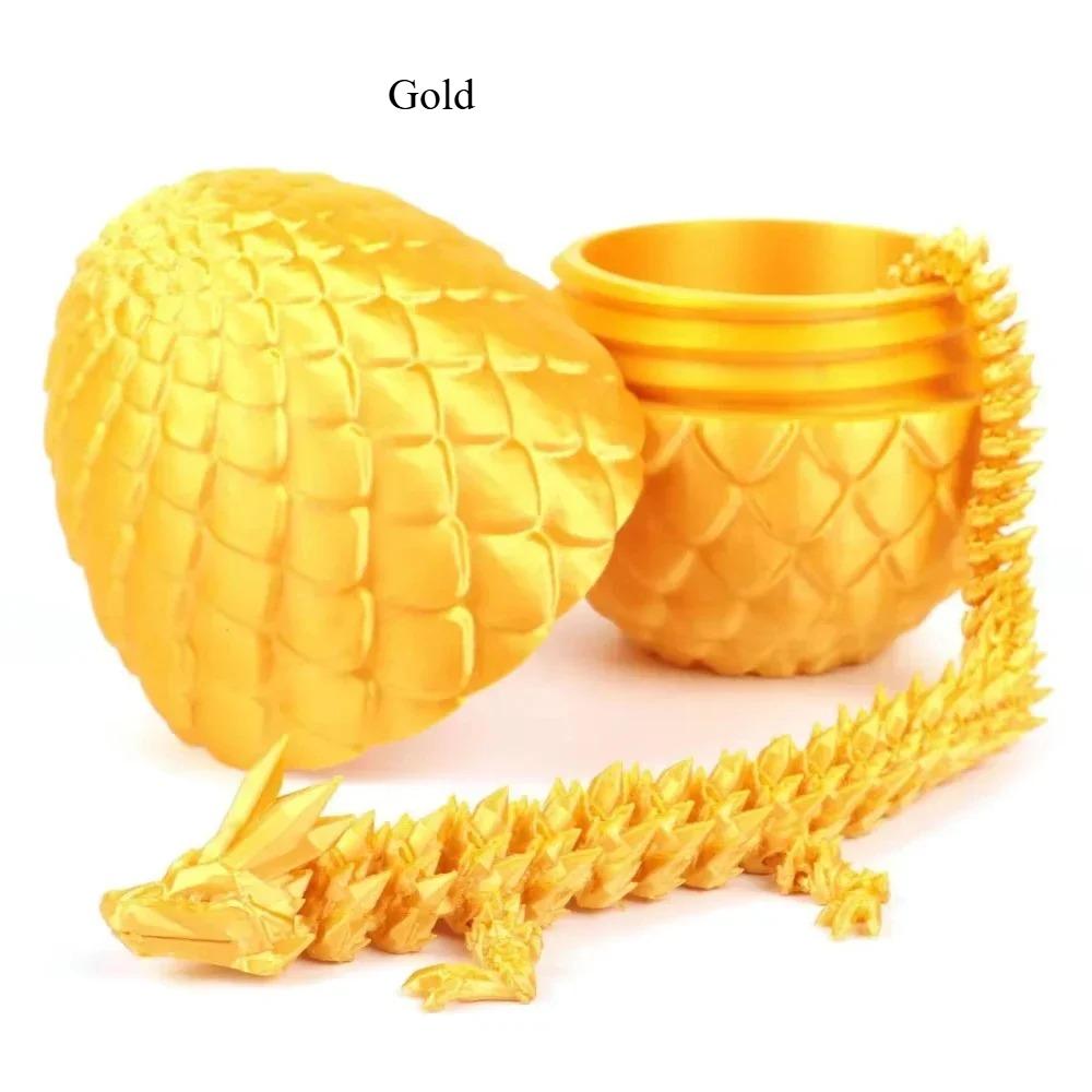 3D Printed Snake Egg and Dragon Egg Toys Fully Articulated Snake Dragon Collection Surprise Simulation Toy Decoration