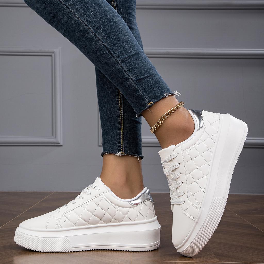 TUINANLE Women's Sports Shoes, Spring/Autumn Height-Boosting Casual Sneakers for Students