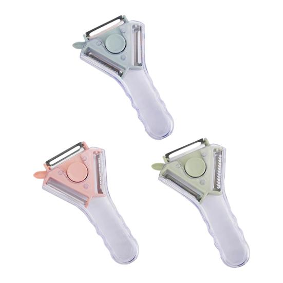 Vegetable Peeler Stainless Steel Blade Potato Shredder Tool with Ergonomic Handle Easy Switch