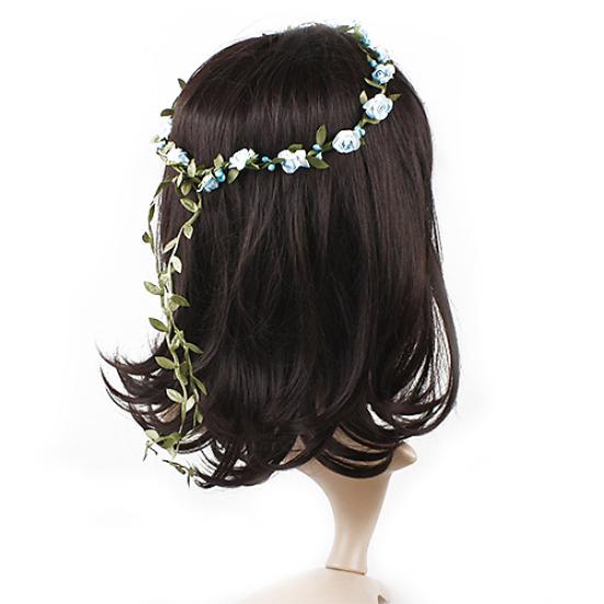 Boho Style Girl Flower Bride Wedding Forehead Hair Wreath Head Band Garland