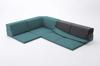 Seltan Low Sofa Washable Cover Waraku No Hoshi 3 Piece Set Task Blue Made In Japan A847a-585BL