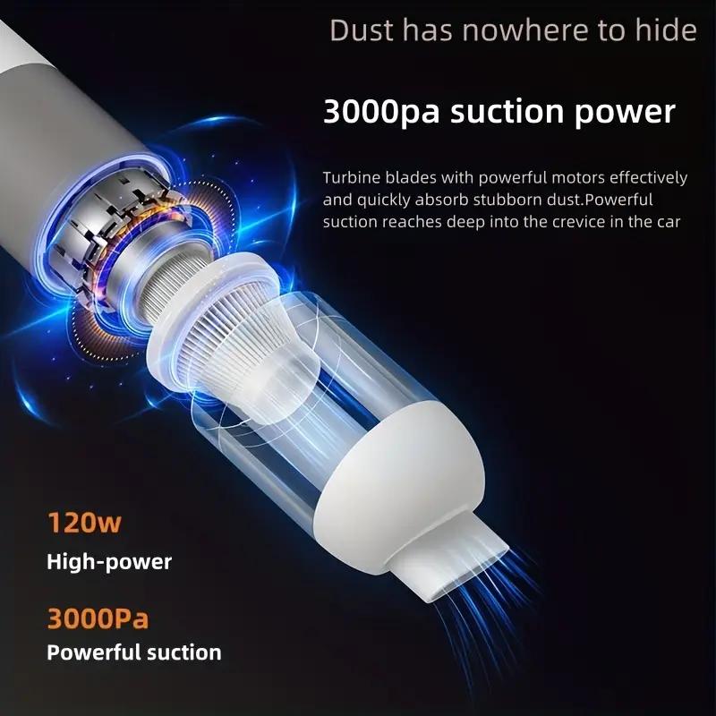 Handheld Vacuum Cleaner - Powerful Suction, Car Vacuum Cleaner Car Accessories High Power Handheld Portable Car Vacuum,Mini Portable Rechargeable