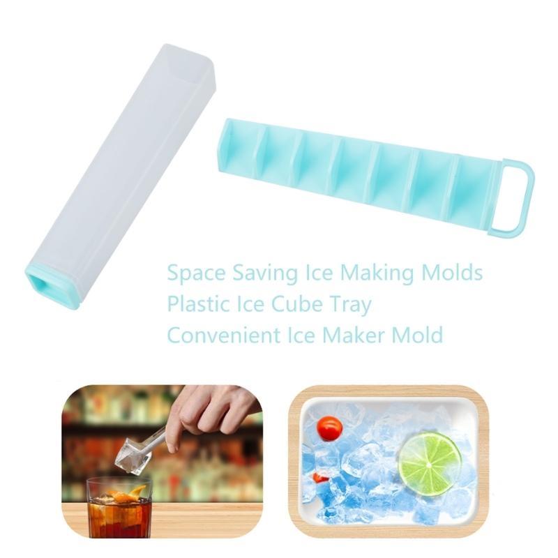 Ice Maker for Cool Beverages Convenient Tray Ice Lattices Making Mold