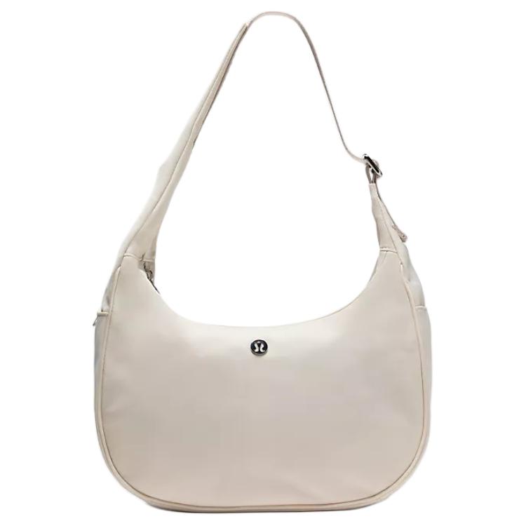 Lululemon City Essentials 4L Adjustable Strap Nylon And Polyester Shoulder Bag Women Shoulder Bag Ivory LW9GF7S-069459 Ivory White