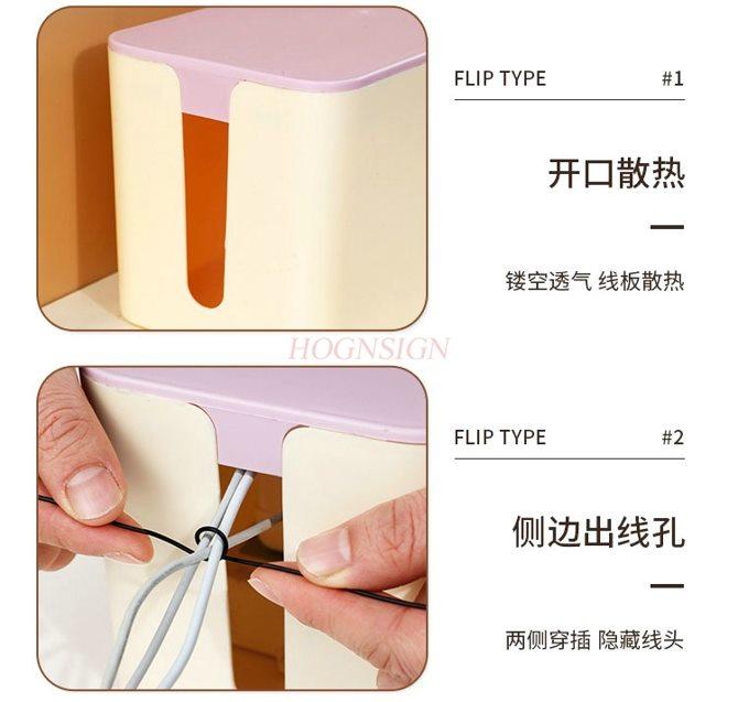 1pcs Plug In Socket, Storage Box, Power Strip, Data Cable, Charger, and Desktop Storage Hub