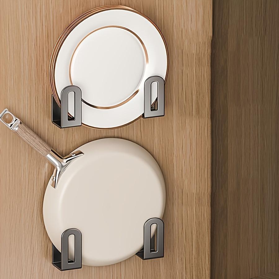2-Pack Stainless Steel Wall-Mounted Hooks, Easy-Install Wooden Kitchen Utensil Hangers, Multi-Functional Storage for Kitchen, Bedroom, Bathroom