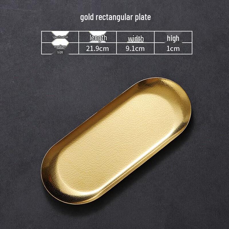 

Korean Style Snowflake Hammered Stainless Steel Oval Serving Tray