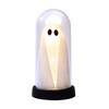 Halloween Light Up Specter Warm White Light Cloche Specter Lamp Desktop Lighting  Spooky Room Decor