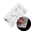 1pc Waterproof Tattoo Sticker Body Art Water Transfer Feather Music Note Cross Barcode Temporary Tattoo Sticker