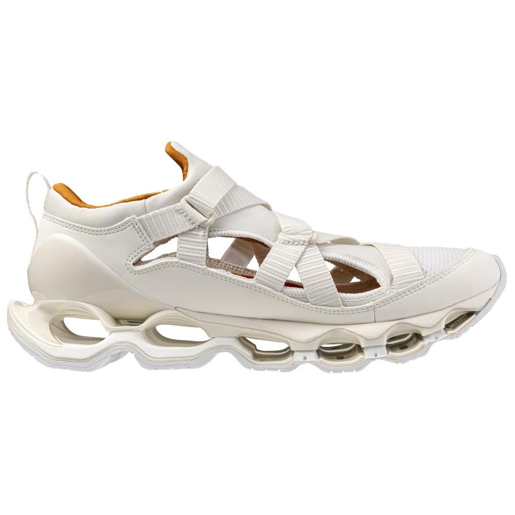 Mizuno Wave Prophecy Strap Synthetic Leather Comfortable Soft Non-Slip Wear-Resistant Low-Top Casual Shoes Women sneaker White D1GA251902