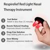 RespiRelief Red Light Nasal Therapy Instrument, Red Light Therapy for Nose, Nasal Therapy Device