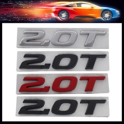 Estilo de Coche 3D 2.0T Sport Cilindrada para Accord Décima Civic CRV Capó Guardabarros Maletero Tapa Trasera Placa de Nombre Pegatina Emblema Insignia Pegatina