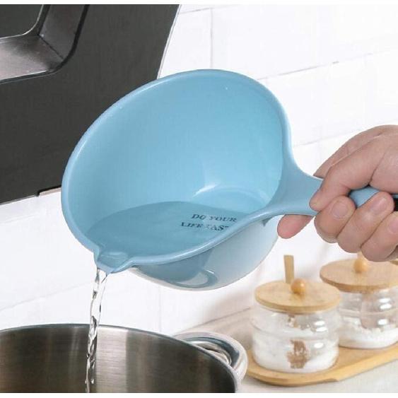3PCS Plastic Bathing Ladle Spoons Kitchen Accessories Bathroom Water Scoop Cup Large Ladles Bath Spoon Home Essential