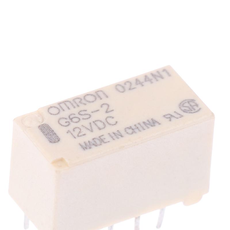 1 Pcs  G6S-2 5Vdc 12Vdc 24Vdc Signal Relay 8Pin Dc 5V 12V 24V 2A Mini Signal Switch Relays