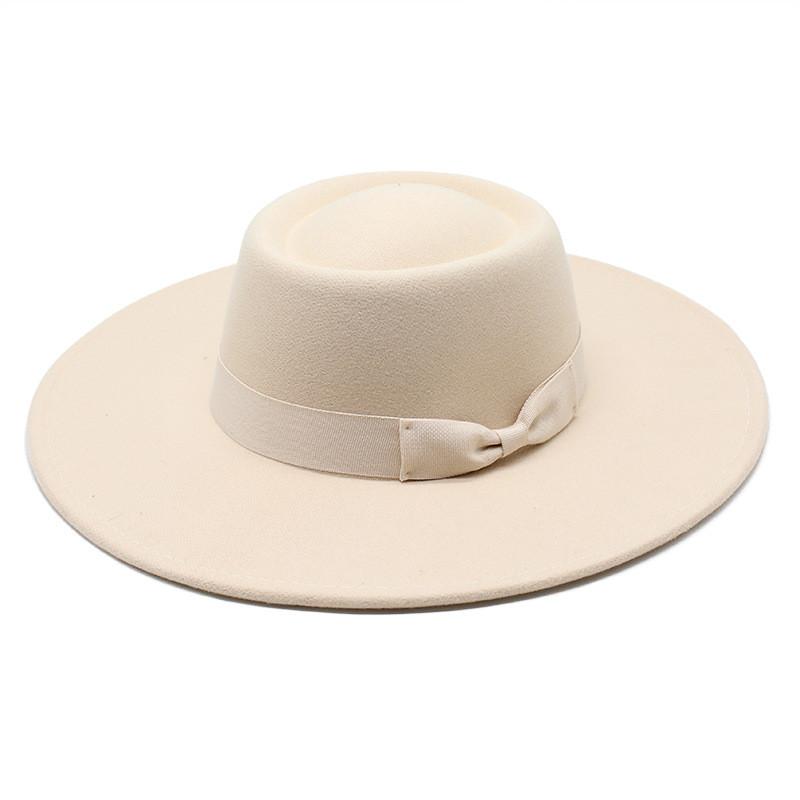 Wool Felt Bowler Hat With Wide Brim For Men And Women Outdoor Sun Protection