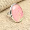 Rosa australischer Triplet-Opal-Edelstein, massiver Schmuck aus 925er Sterlingsilber, fantastischer Ring