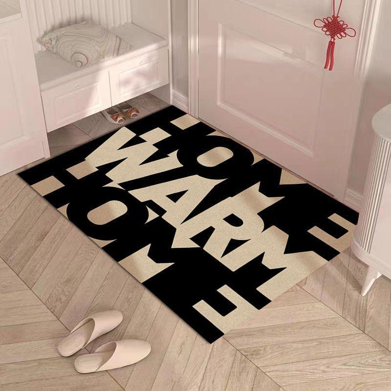 

Придверный коврик для входной двери, бытовой простой коврик для входной двери, мультяшный коврик для двери, напольный коврик на всю площадь, износостойкий, нескользящий коврик для грязной обуви 80 * 120CM