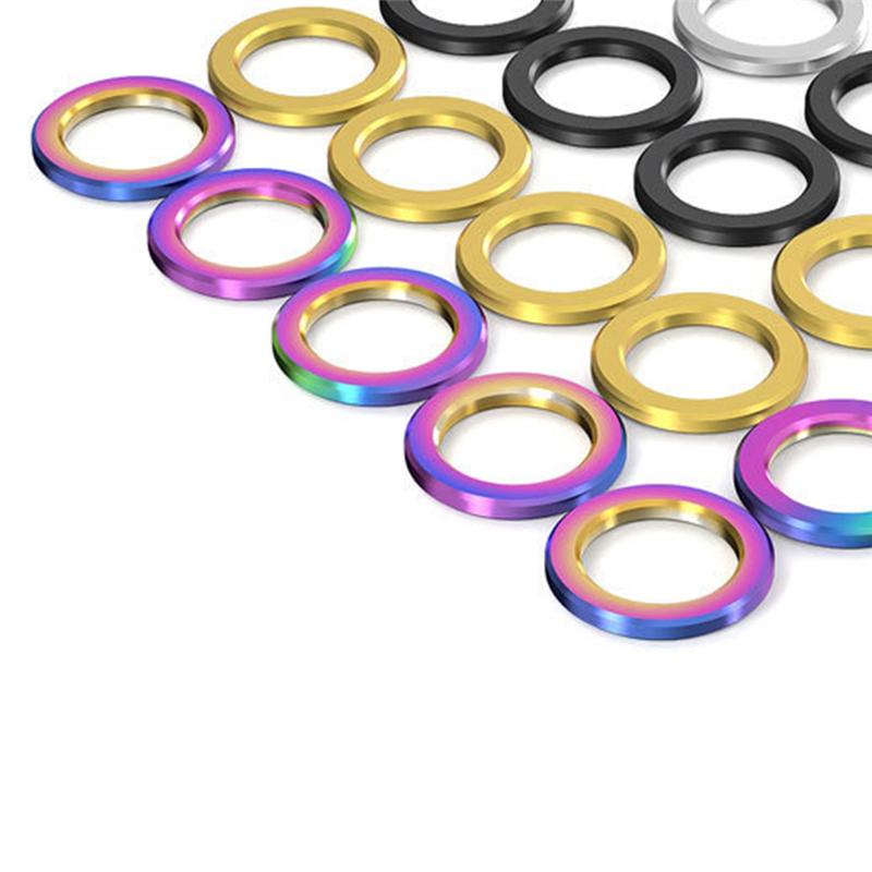 10Pcs M5 Bicycle Titanium Flat Washer Universal Bike Bolts Gasket 5Mm Mountain Road Bike Bolts Spacer