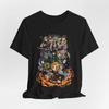 Farbenfrohes Anime-inspiriertes Huntrix Outline Unisex T-Shirt, Grafik-T-Shirt, Freizeitkleidung