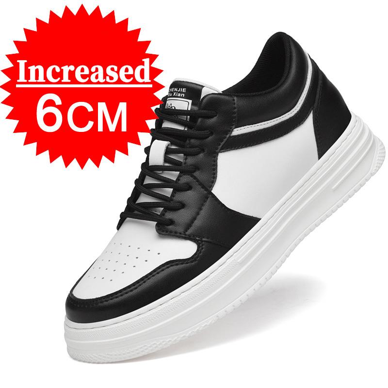 Men Elevator Shoes Height Increase Sneakers Shoes for Man 6cm Sports Casual Shoes Invisible Inner Heightening Shoes for Men 8cm